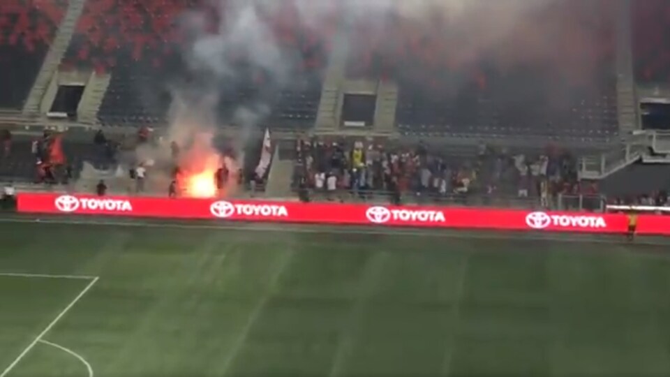 Un incendie a mis fin au match du Fury FC, à Ottawa
