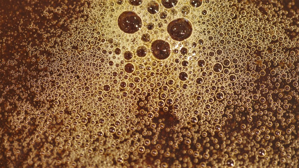 Bulles de sirop d'érable.