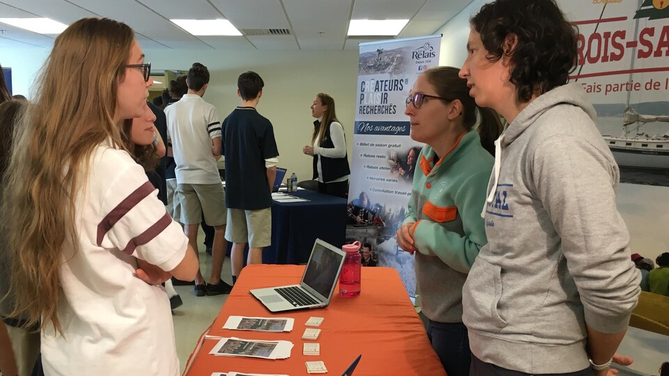 Foire de l'emploi.