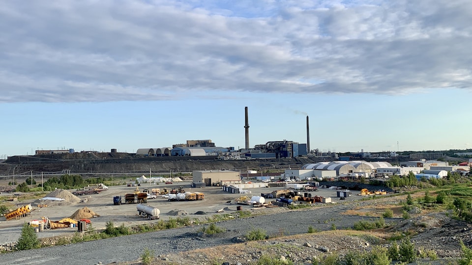 Les installations de la Fonderie Horne vues à partir du nord.