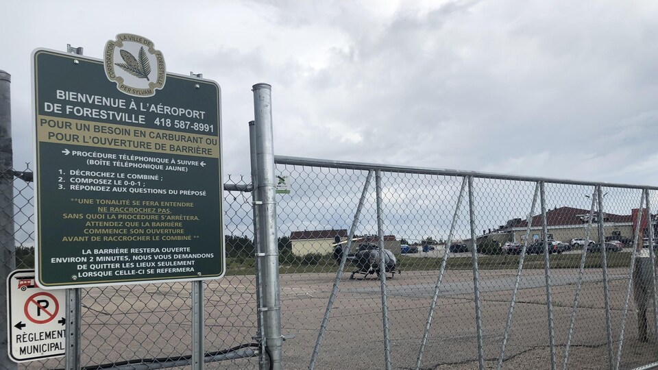 L'aéroport de Forestville.