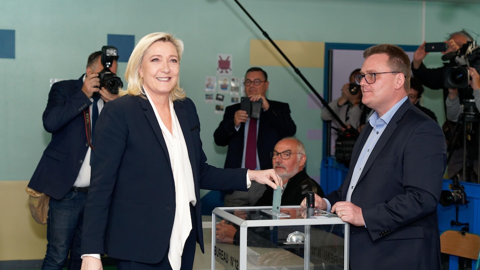 Marine Le Pen vote.