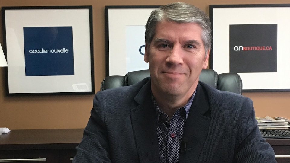 Francis Sonier, éditeur et directeur général de l'« Acadie Nouvelle » et président de l'Association de la presse francophone.