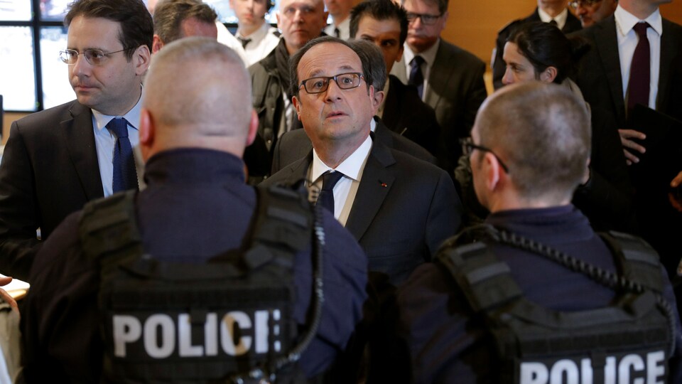 Le président sortant François Hollande