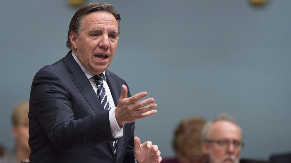 Le chef de la Coalition avenir Québec François Legault.