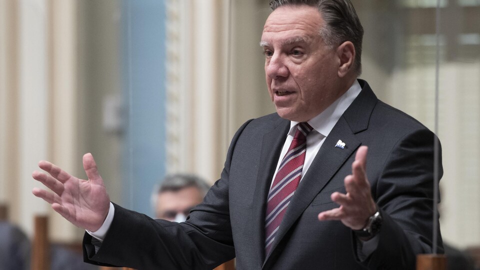 François Legault à l'Assemblée nationale le 7 octobre 2021