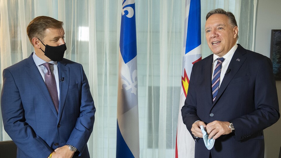 François Legault et Andrew Furey.