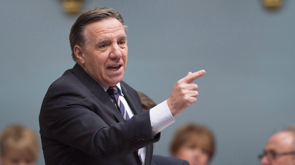 François Legault à l'Assemblée nationale, le 12 avril 2017