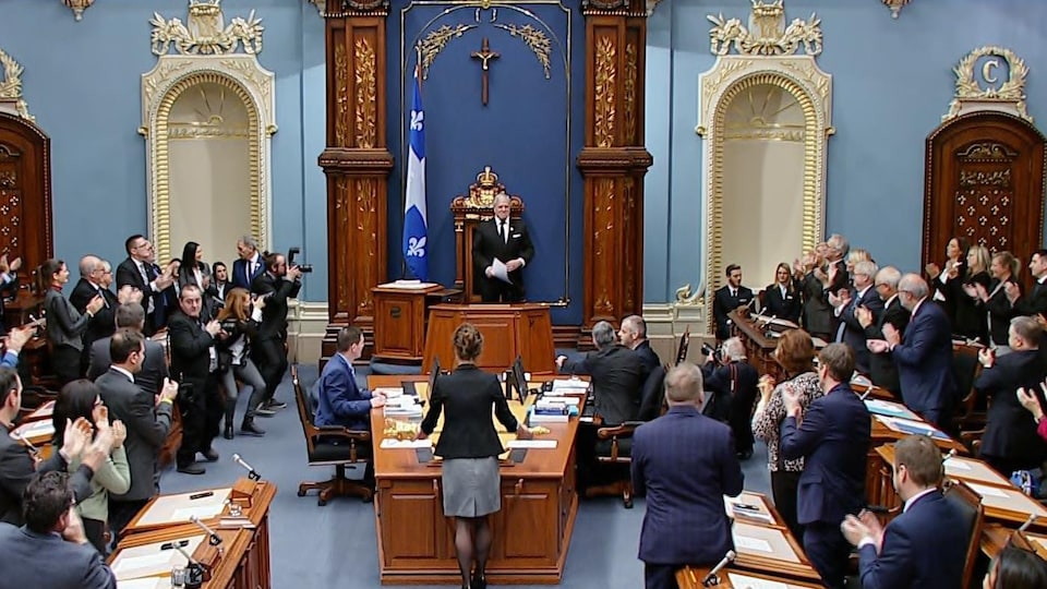 Vue d'ensemble de l'Assemblée nationale du Québec