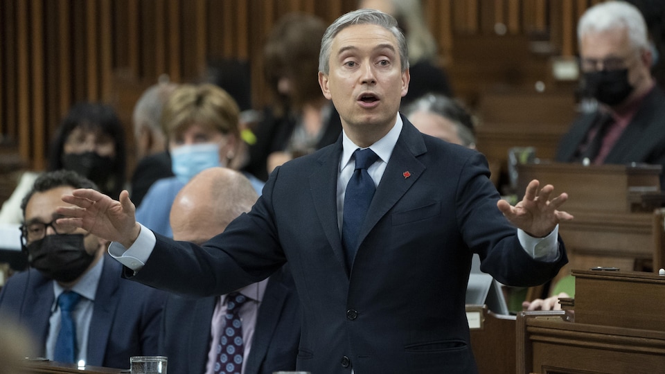 François-Philippe Champagne speaks at Question Time in the House of Commons.