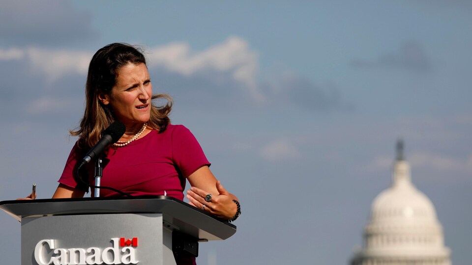 La ministre canadienne des Affaires étrangères, Chrystia Freeland