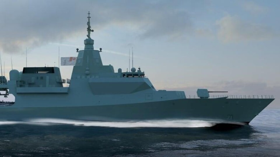 Un bateau fendant l'eau.