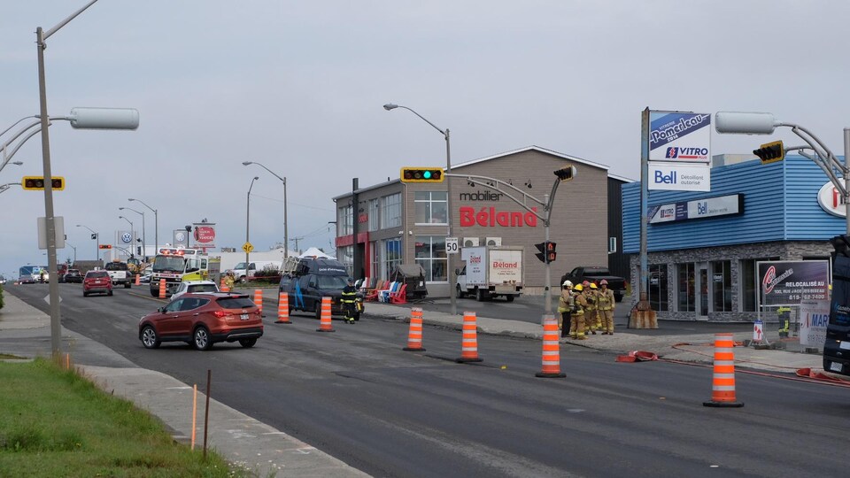 Des travaux d'excavation provoquent une fuite de gaz à RouynNoranda