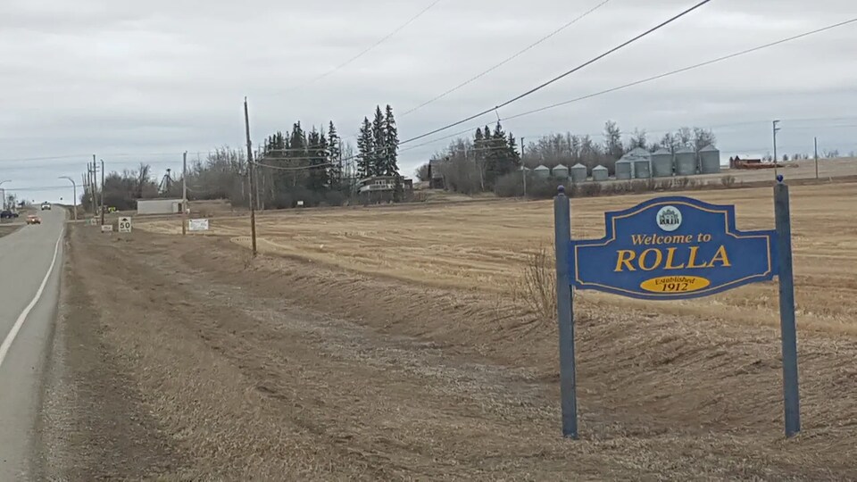 Le panneau d'entrée de la communauté de Rolla.