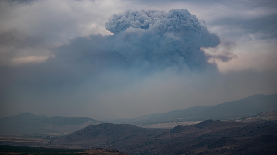 Un nuage de fumée.