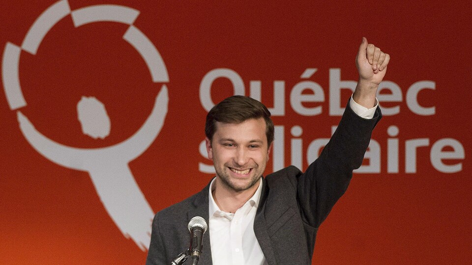 Le porte-parole de Québec Solidaire, Gabriel-Nadeau Dubois.
