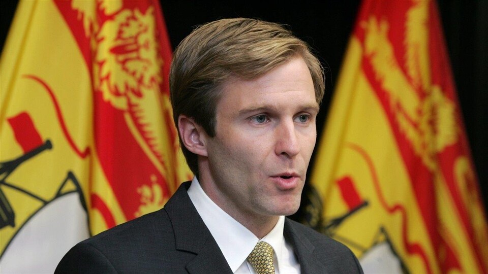 Brian Gallant en conférence de presse