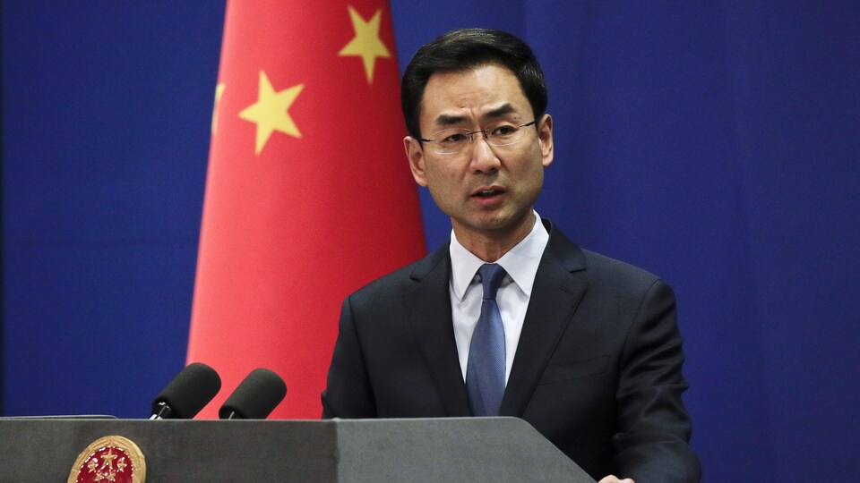 Le porte-parole du ministère des Affaires étrangères Geng Shuang.