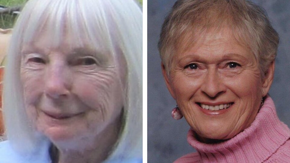 Photo en mosaïque de Geraldine Brady et de Dorothy Sewell.