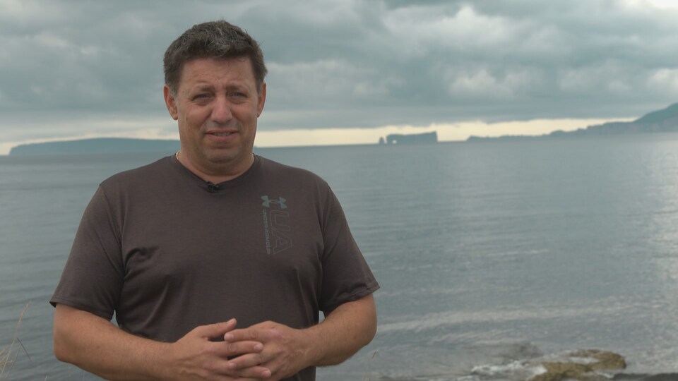 Ghislaine Collin, lobsterman and president of the Southern Gaspé Pelagic Fishermen's Association.