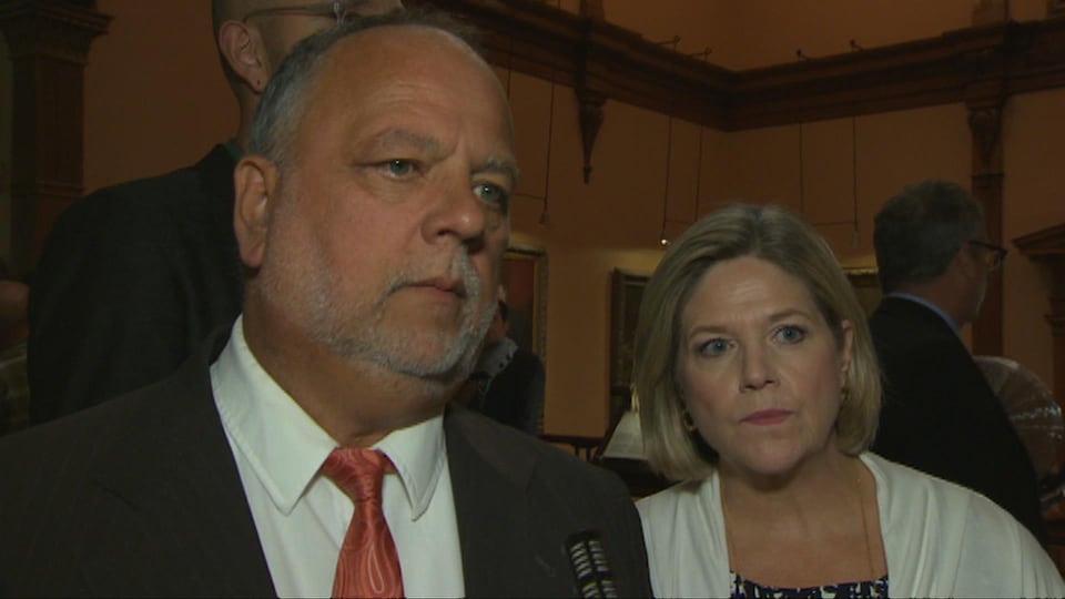 Gilles Bisson and Andrea Horwath