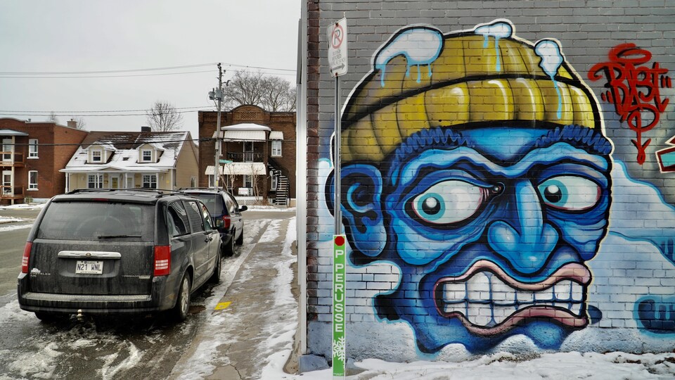 Un graffiti.