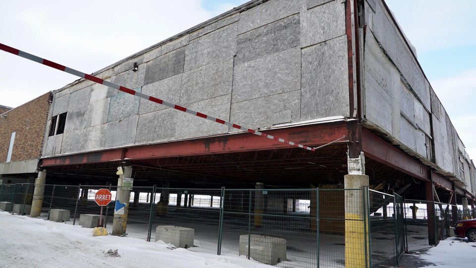 La Grande Place, à Rimouski, le 18 janvier 2022.           