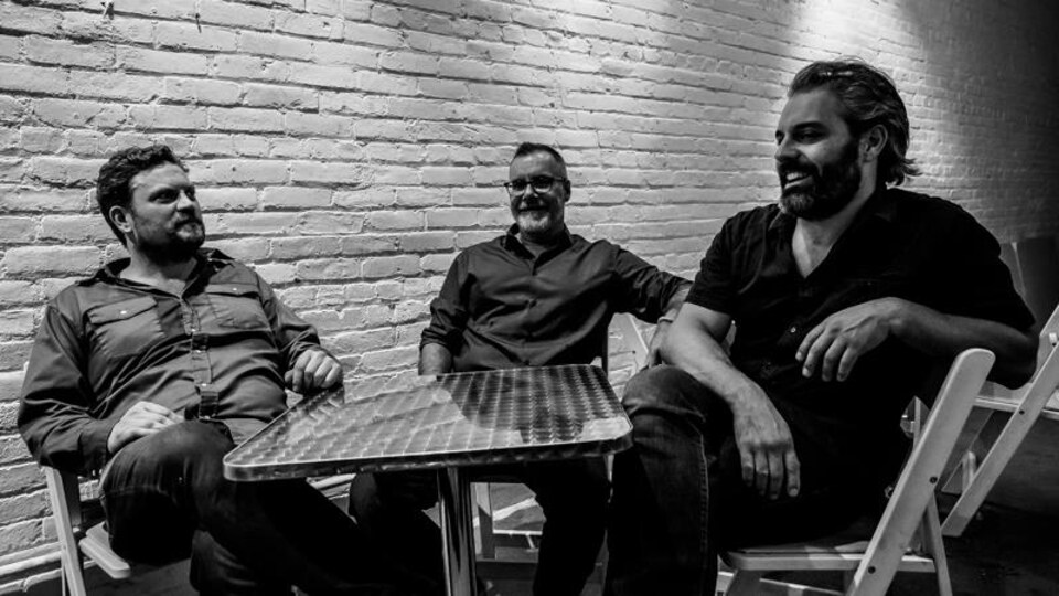 Les trois membres du collectif Grdina/ Houle/Loewen.