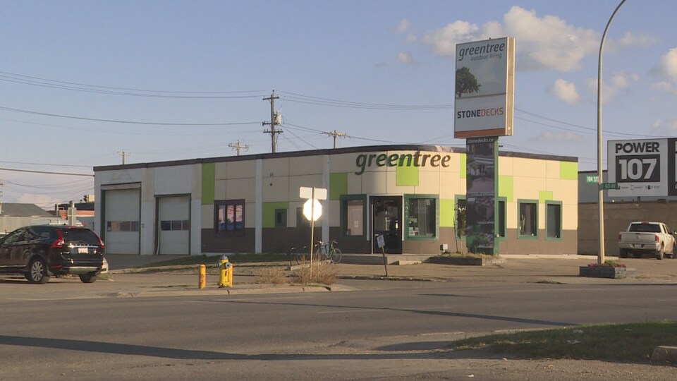 L'immeuble hébergeant les bureaux de l'entreprise Greentree à Edmonton.