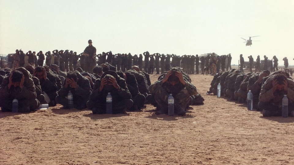 Des soldats irakiens faits prisonniers.