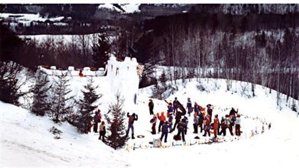Une scène du film « La guerre des tuques ».
