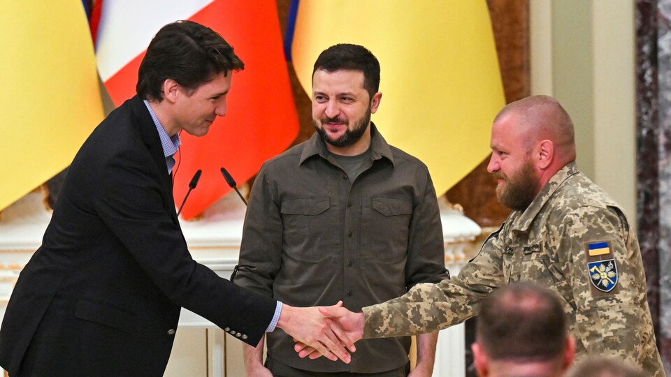 Zelensky et Trudeau ont discuté du dossier des turbines expédiées en Allemagne | Guerre en Ukraine | Radio-Canada.ca