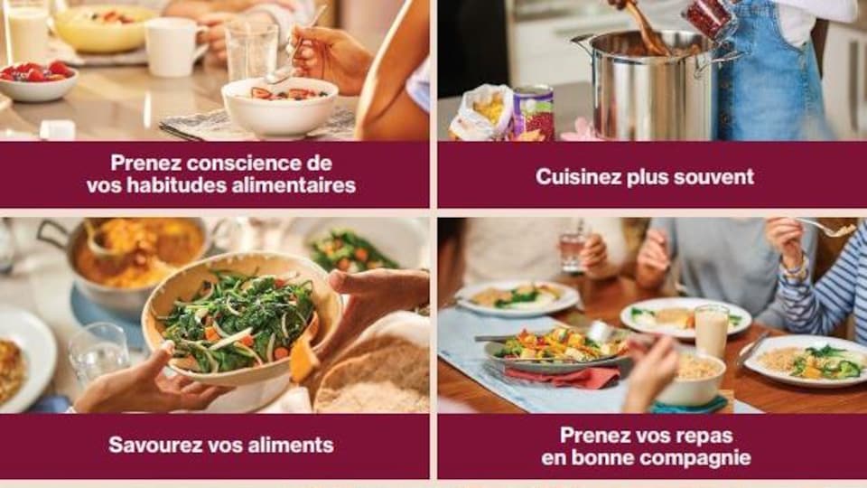 Une photo avec des conseils pour cuisiner