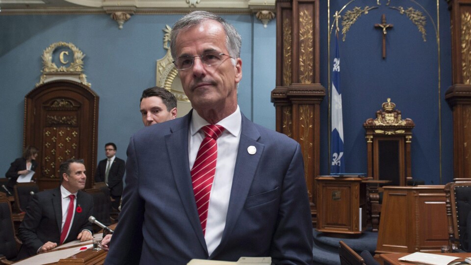 Guy Ouellette, député indépendant de Chomedey, à l'Assemblée nationale du Québec le 31 octobre 2017