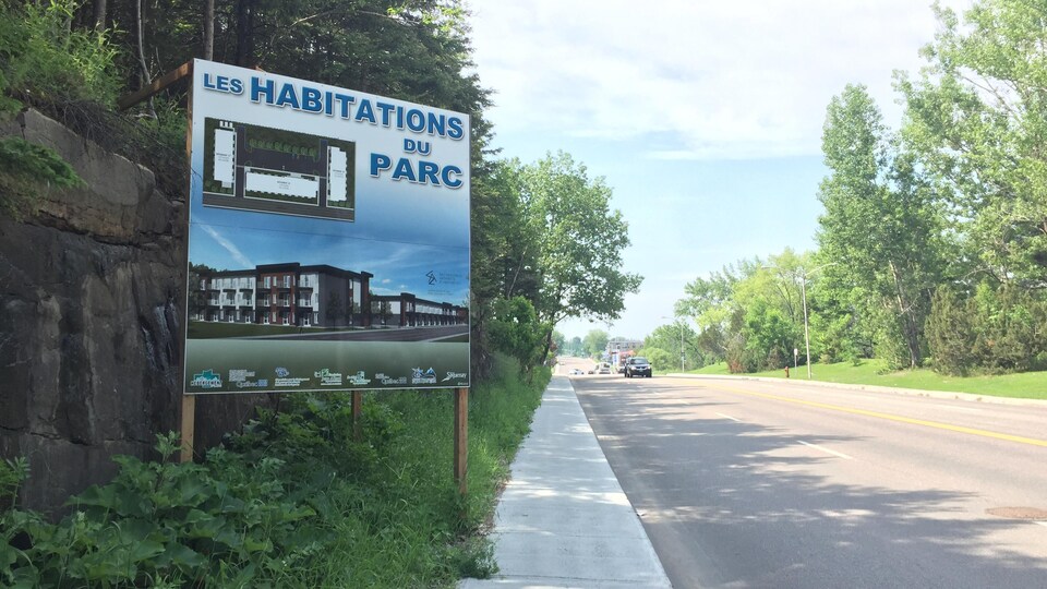 Affiche du projet immobilier.