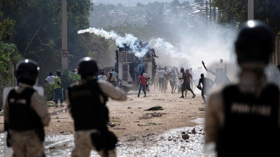 Une manifestation en Haïti.