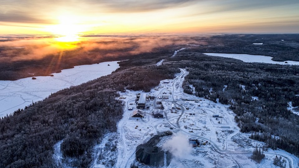 Vue aérienne de la mine White River’s Sugar Zone, dans le Nord de l’Ontario.