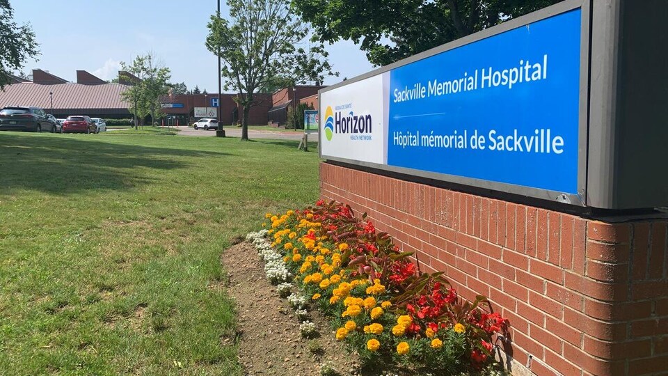 L'entrée de l'Hôpital mémorial de Sackville.