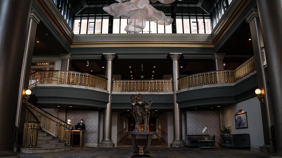 Le hall de l'hôtel Fairmont Empress à Victoria.