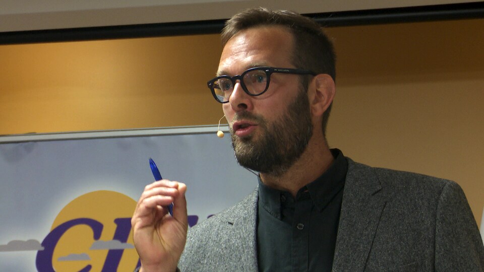 Le candidat néodémocrate dans Montmagny-L'Islet-Kamouraska-Rivière-du-Loup, Hugo Latulippe.