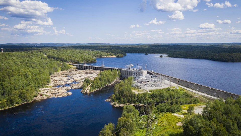 La centrale Rapide-7 d'Hydro-Québec.
