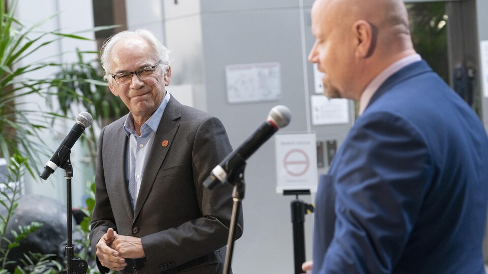Ian Lafrenière et Ghislain Picard se sont adressés aux médias ce matin.