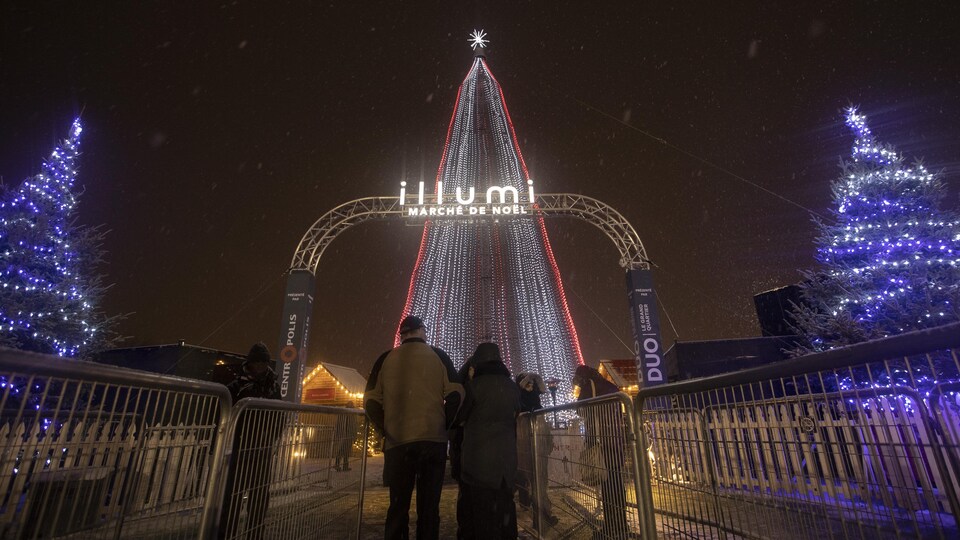 L'entrée du marché de Noël d'Illumi