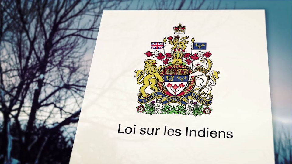 Les armoiries du Canada et le titre Loi sur les Indiens.