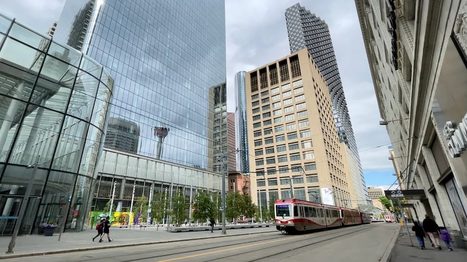 Des immeubles au centre-ville de Calgary.