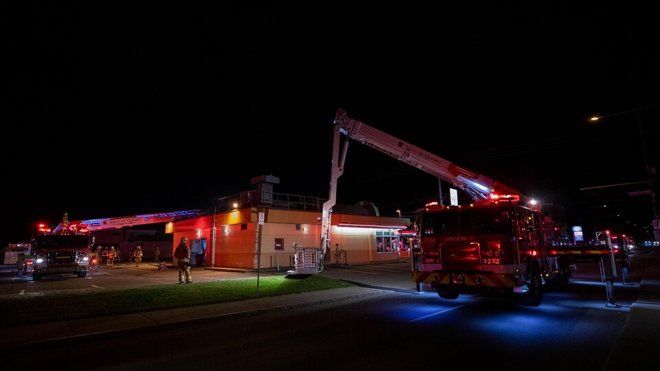Le restaurant Ashton était fermé lors de l'intervention.