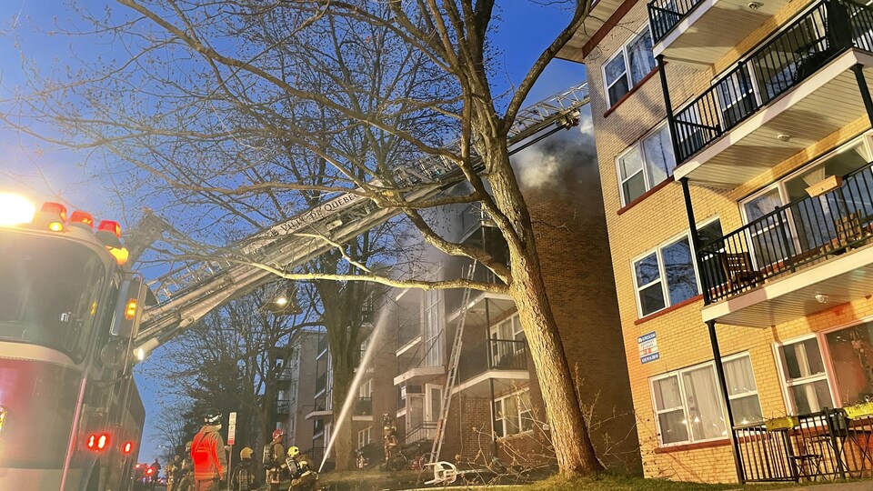 It took firefighters about two hours to fight the blaze.