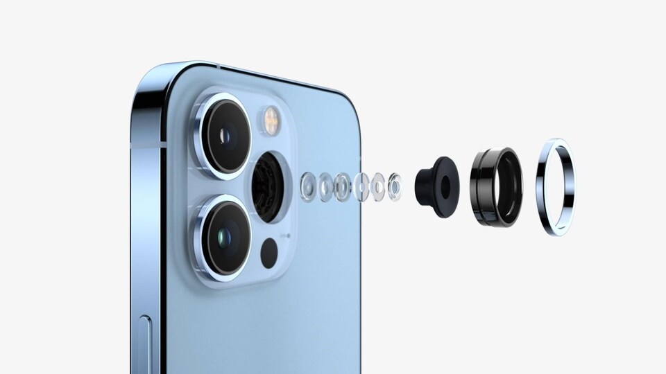 La caméra d'un téléphone intelligent décortiquée. 