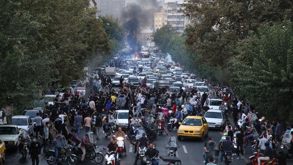 Des manifestants à Téhéran. 