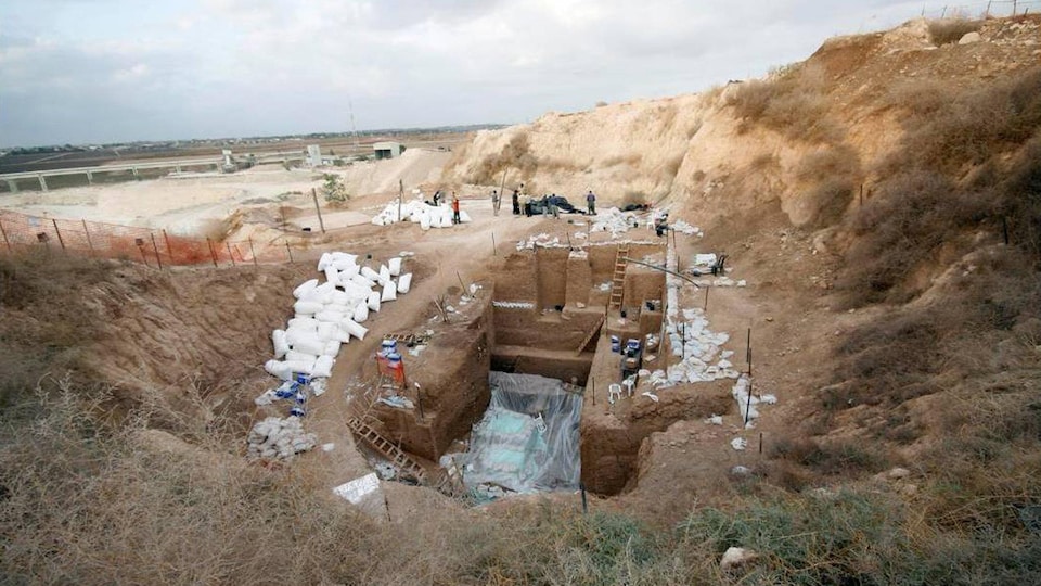 Un site d'excavation archéologique